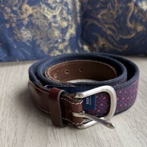 Vineyard Vines Unisex Brown and Blue Belt
